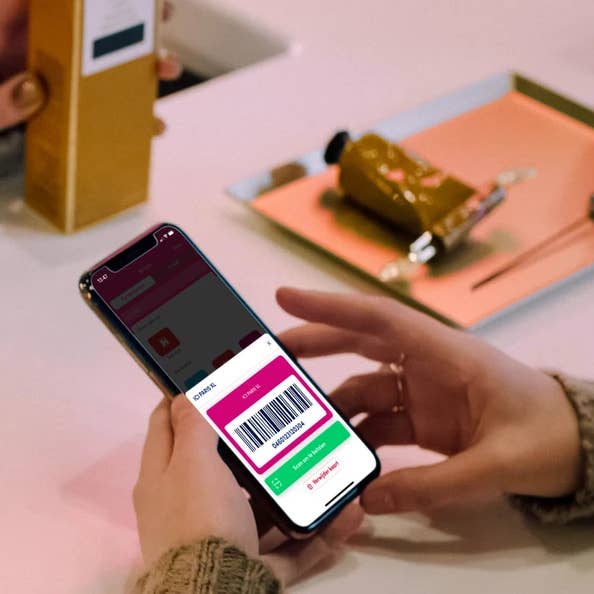 Store loyalty cards in the app