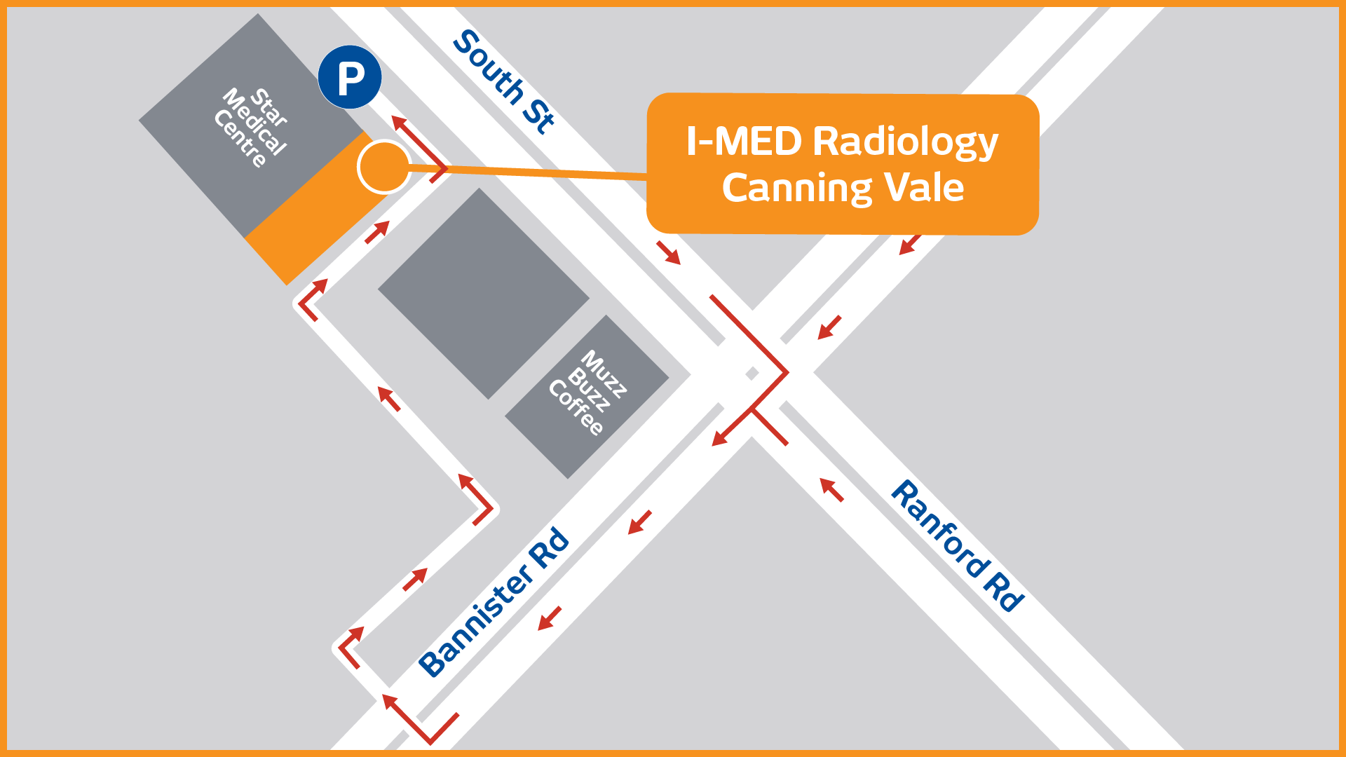 Canning Vale wayfinding map