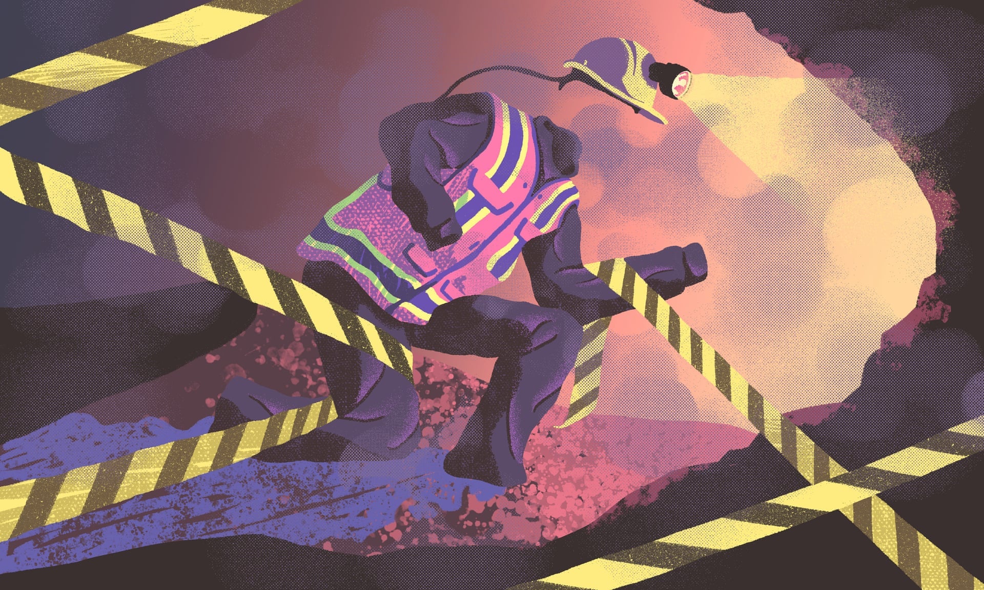 Mine worker animation