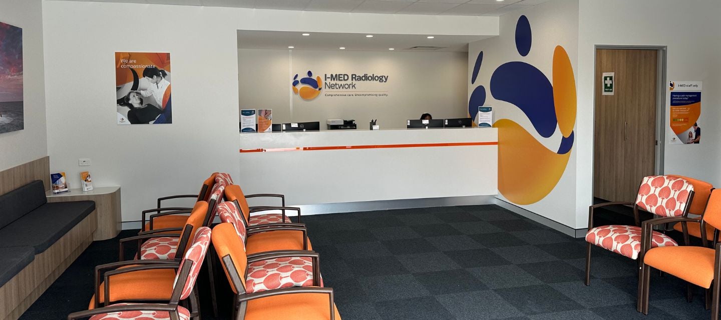 Image of reception desk at I-MED Radiology Capalaba