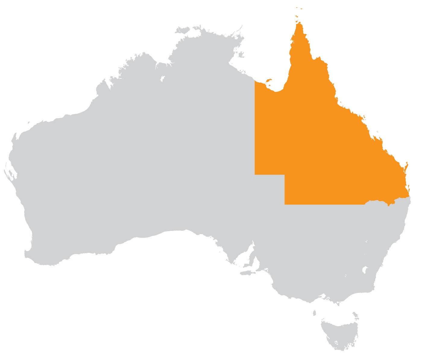 Map of Queensland