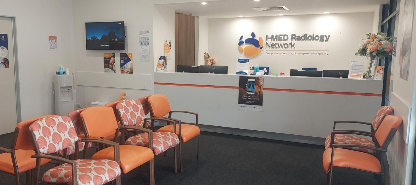 Reception desk at I-MED Indooroopilly
