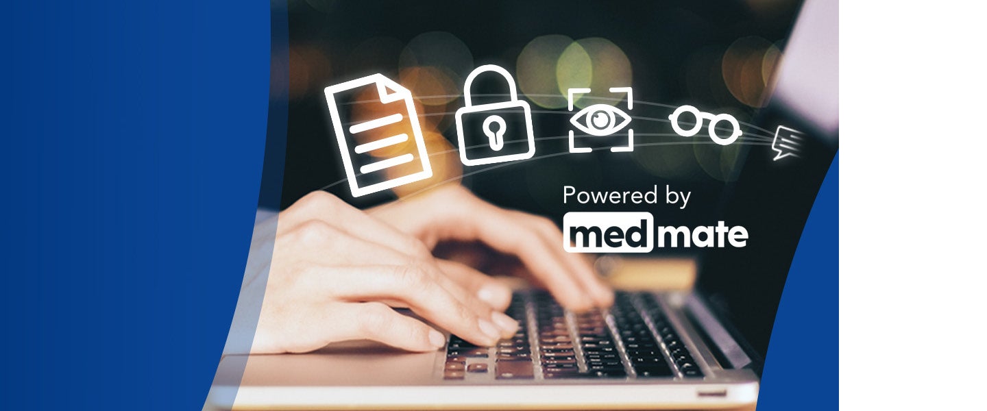 Powered by medmate graphic