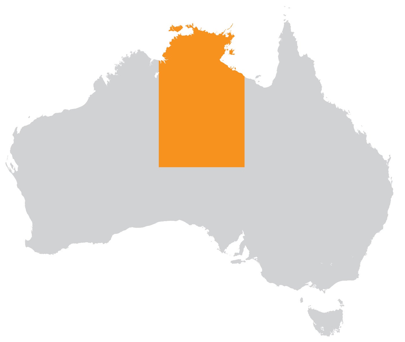 Map of the Northern Territories