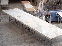 Stone bench cutting workshop