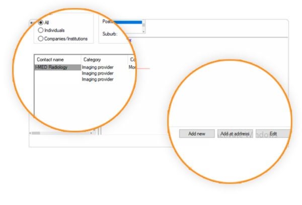 Add Or Edit A Contact In Best Practice | I-MED Radiology Network