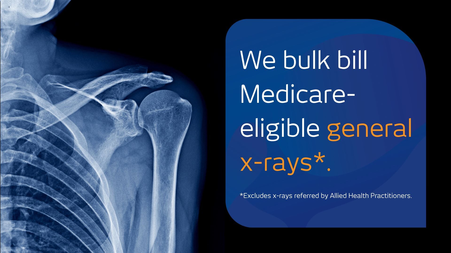 We bulk bill x-ray at I-MED radiology