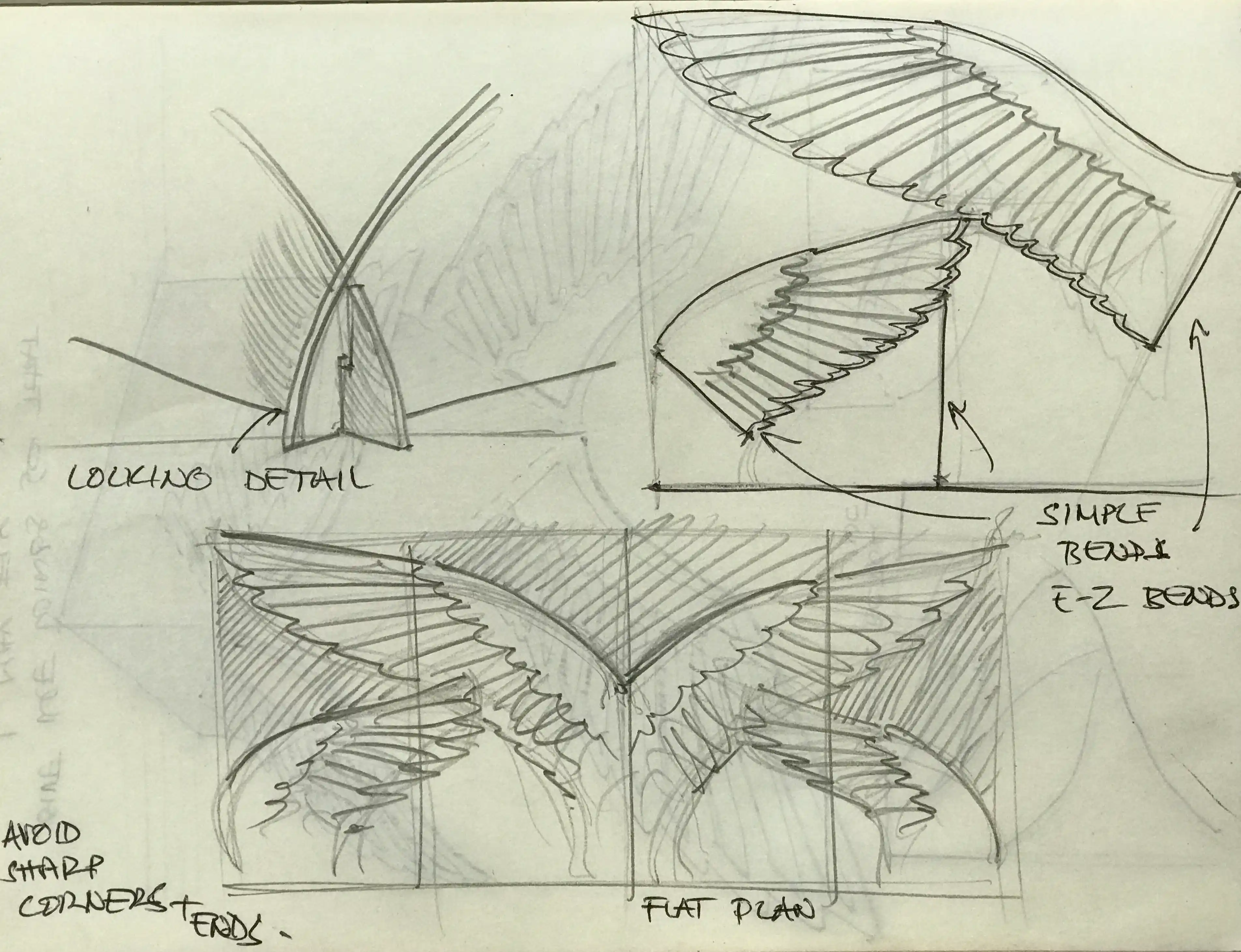 Enginuity Skills Awards 2024 centrepiece sketches