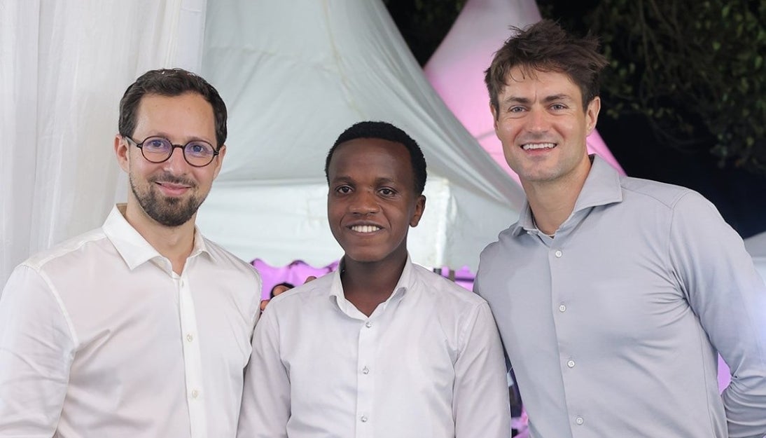 Joe Hage-Chahine, Head of Africa; Travor Kimbugwe, Graduate Trainee; Max Veglio, Managing Director, Ugacof