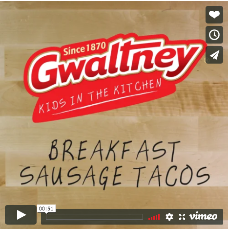 Breakfast Sausage Tacos | Gwaltney Foods