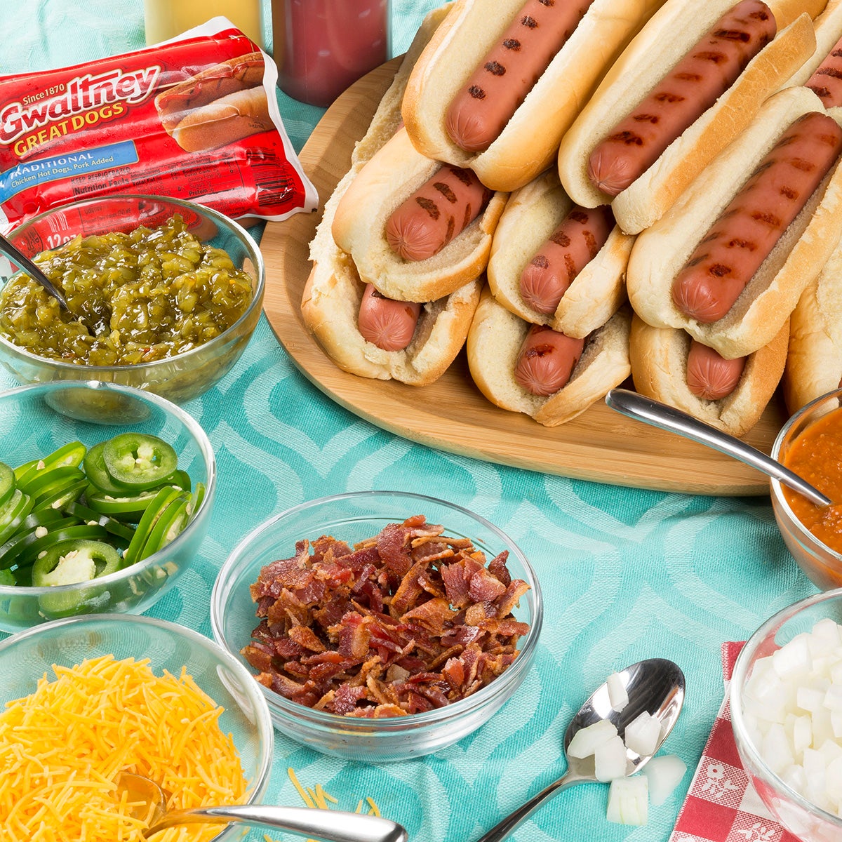 DIY Hot Dog Bar | Gwaltney Foods