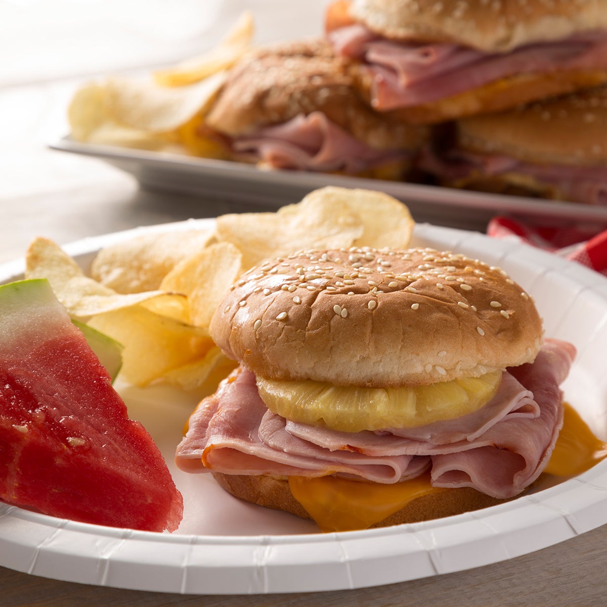 Ham and Pineapple Campfire Sandwiches | Gwaltney Foods