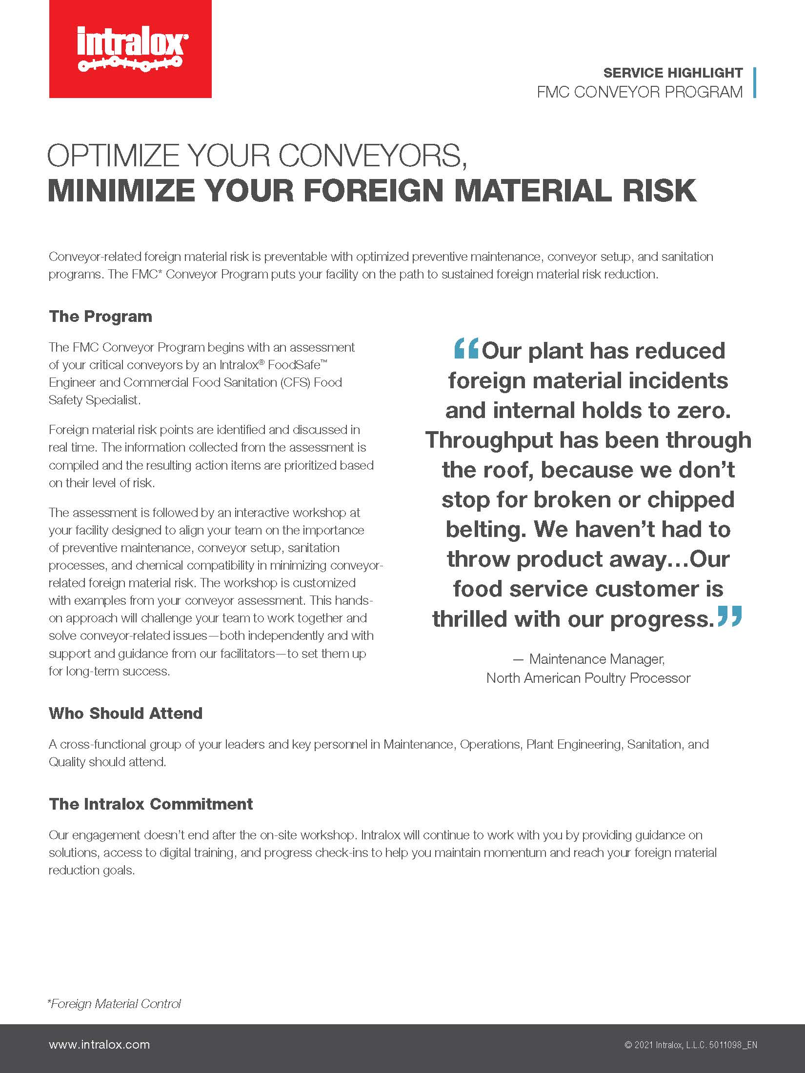 Thumbnail for FMC Conveyor Program flyer