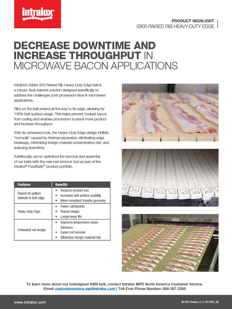 Screenshot of Series 900 Raised Rib Heavy Duty Edge Product Highlight