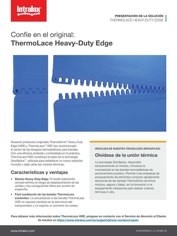 Captura de pantalla de presentación de productos de ThermoLace Heavy-Duty Edge (HDE)