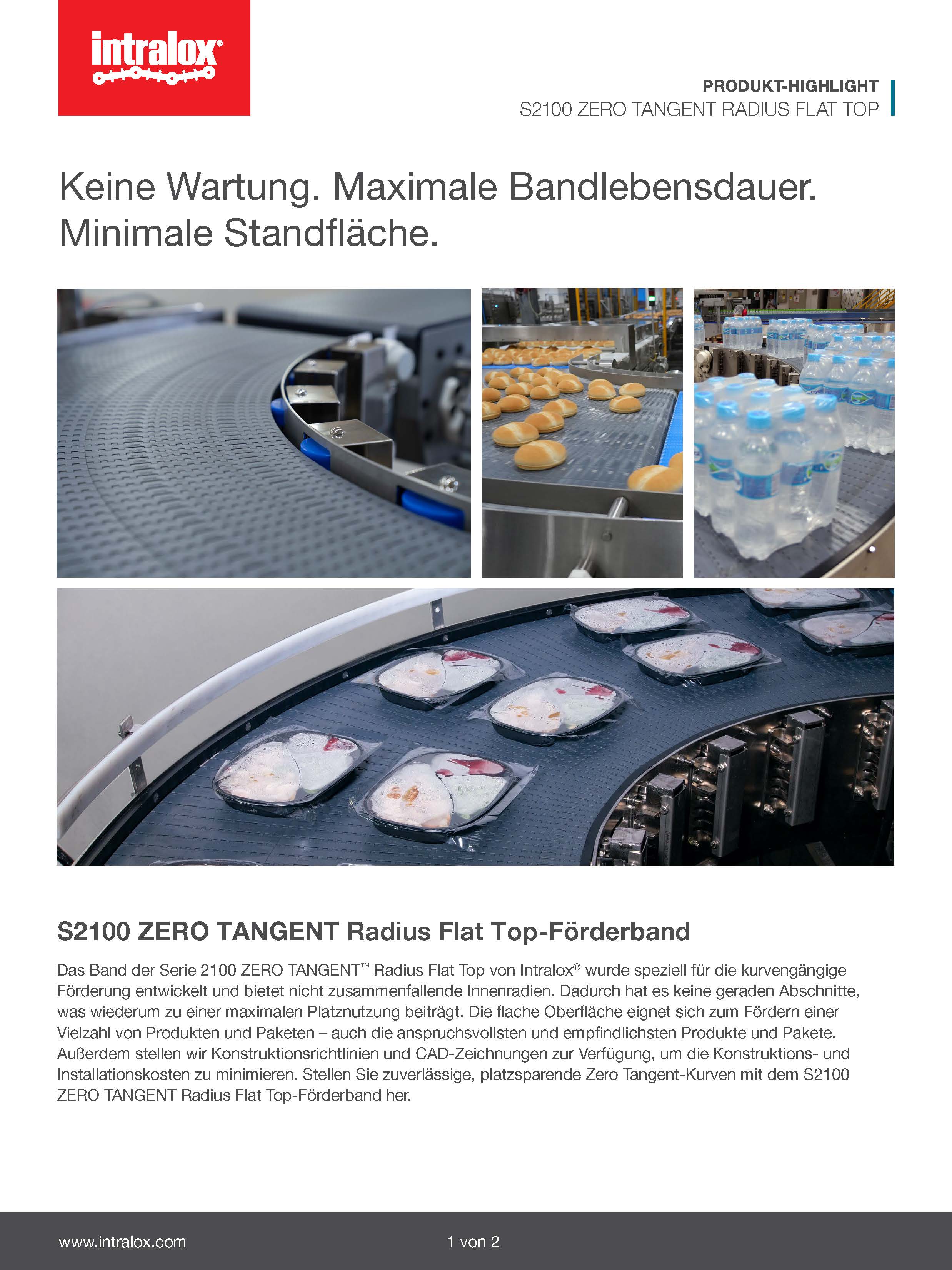 Miniaturbild für Serie 2100 ZERO TANGENT Radius Flat Top – Produkt-Highlight