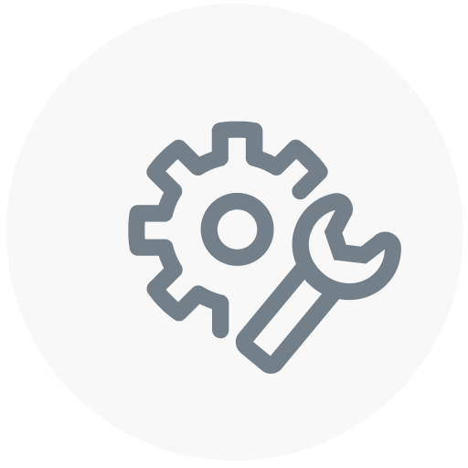 链轮和扳手的图标