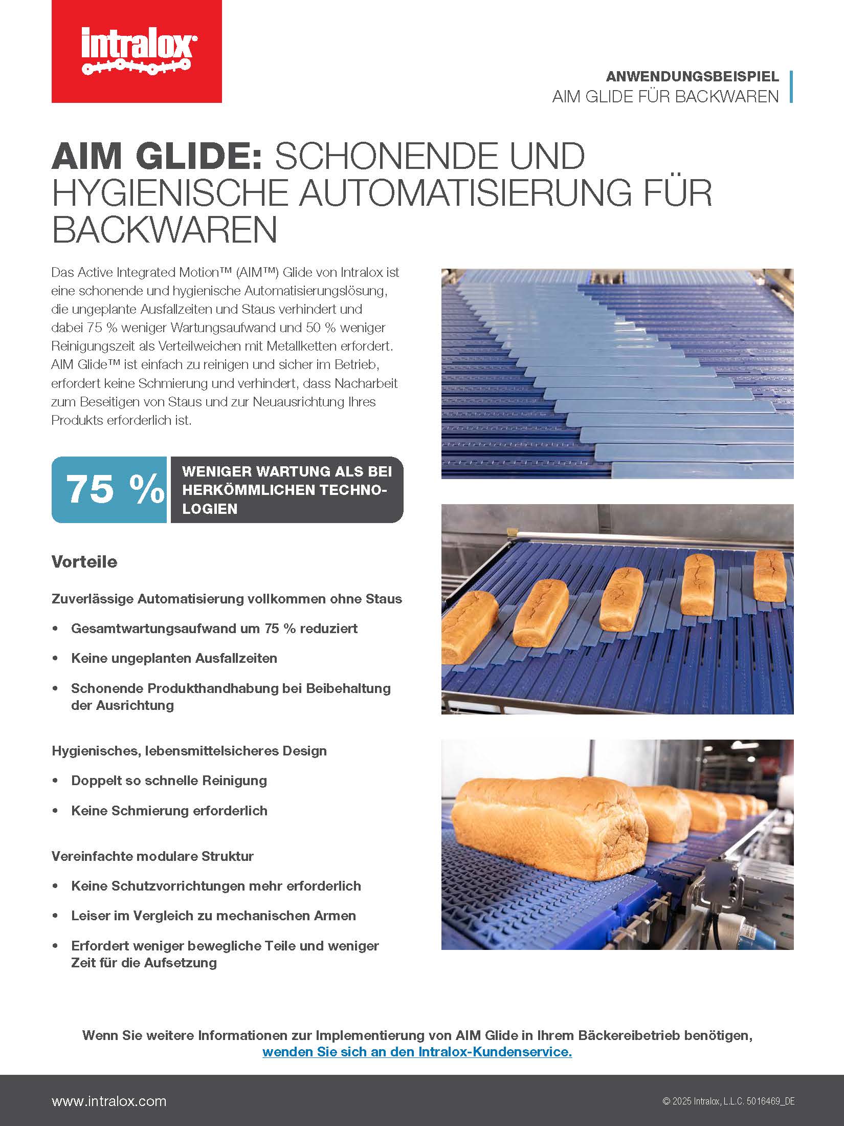 AIM Glide für Backwaren Anwendungsbeispiel Vorschaubild
