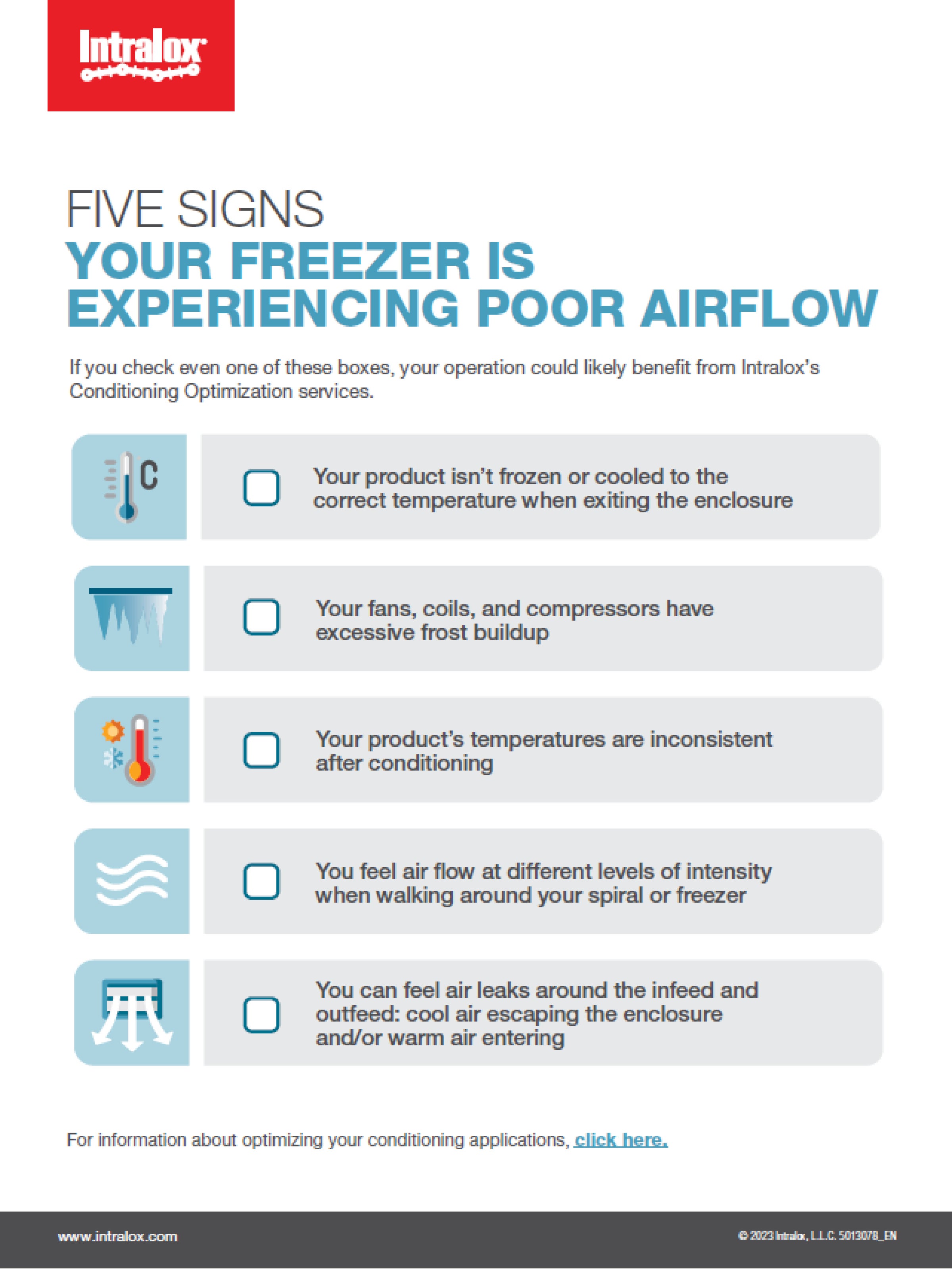 Checklist: Five Signs Your Freezer Is Experiencing Poor Airflow
