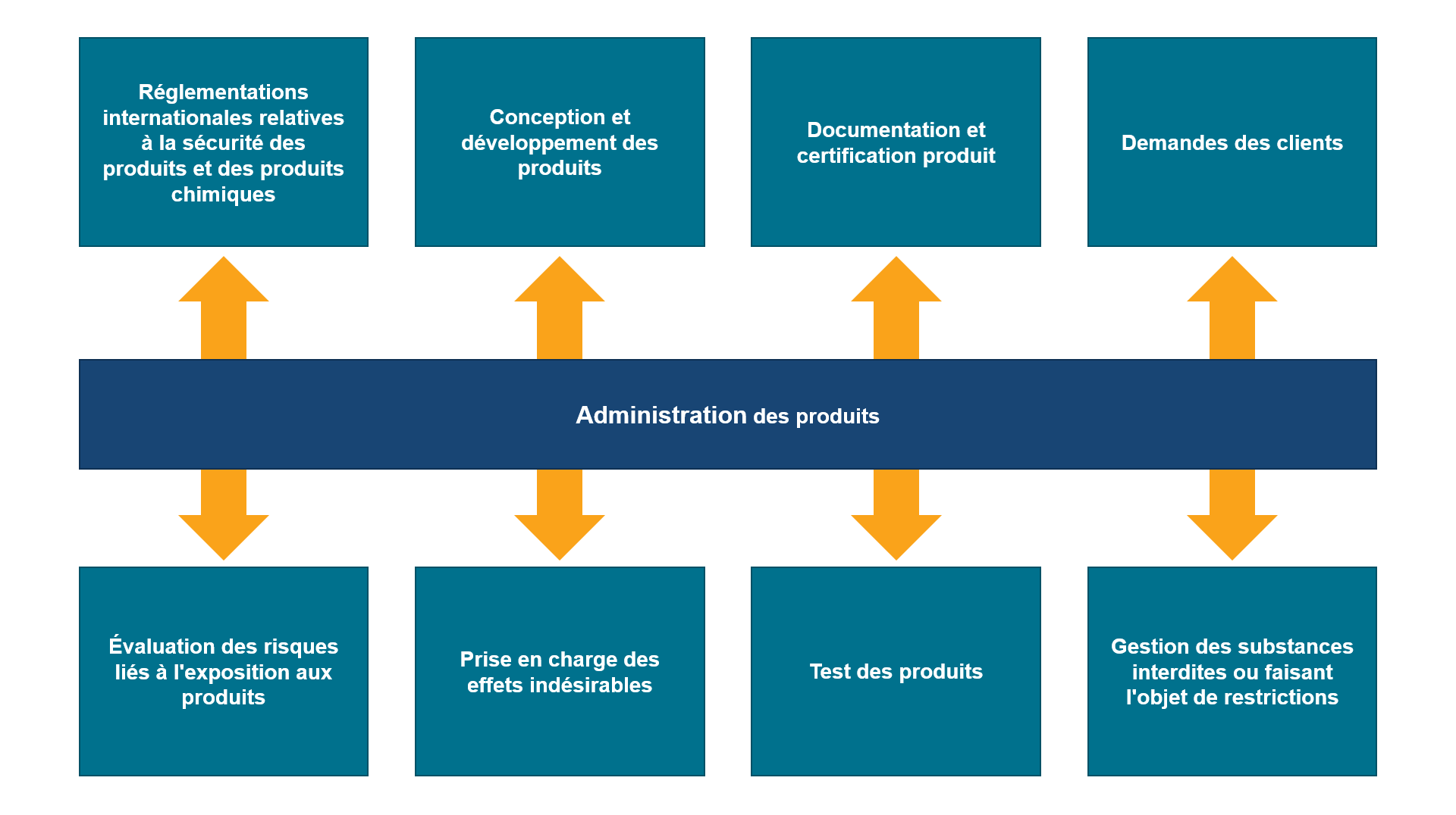 Infographie sur l'Administration des produits