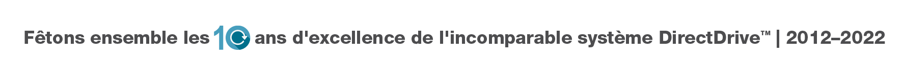 « Fêtons ensemble les 10 ans de l'incomparable système DirectDrive | 2012 - 2022 »