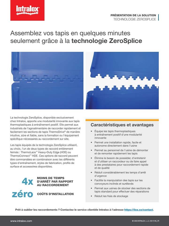 Miniature PDF de la présentation de la solution ZeroSplice