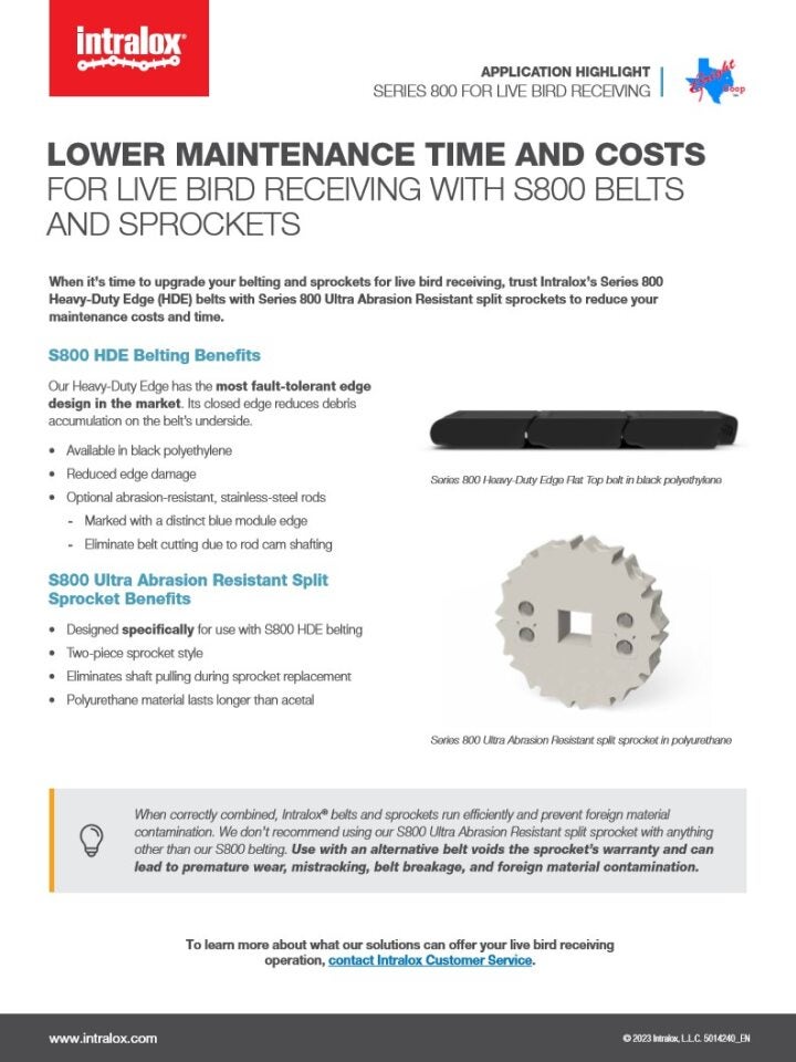 Thumbnail for Series 800 for Live Bird Receiving Application Highlight