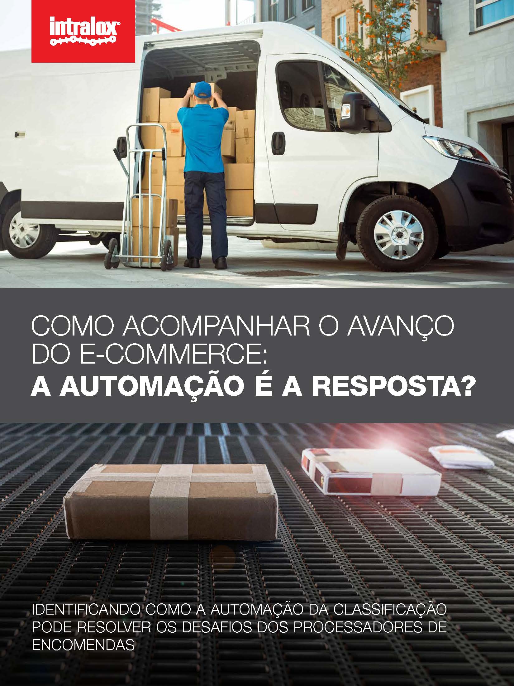 Capa do gráfico da apresentação: "Como acompanhar o avanço do E-commerce: a automação é a resposta? Identificando como a automação da classificação pode resolver os desafios dos processadores de encomendas"