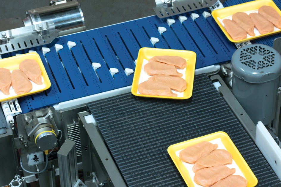AIM hygienic sorting conveyors Intralox