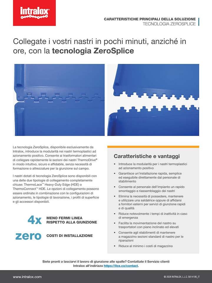 Miniatura del PDF Primo piano sulla tecnologia ZeroSplice