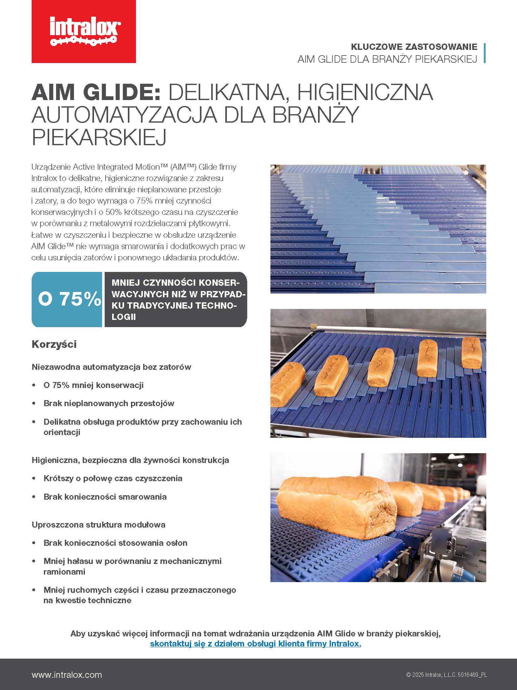 Miniaturka Kluczowego Zastosowania AIM Glide dla Branży Piekarskiej