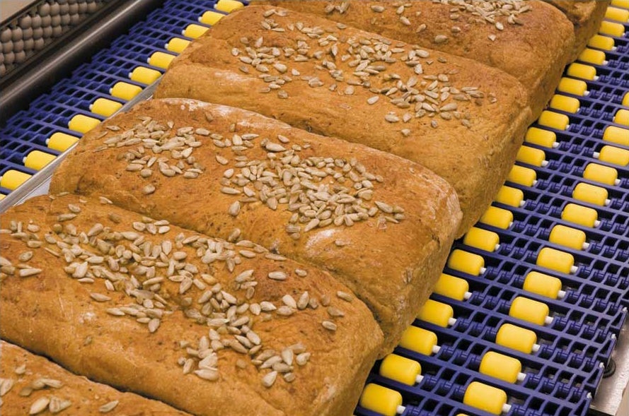 Weizenbrote auf einem Roller Top-Band