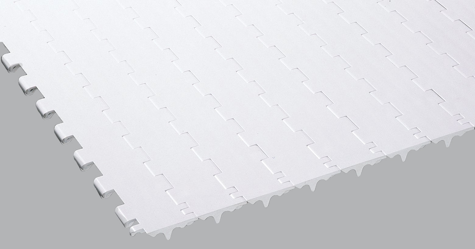 Banda transportadora SeamFree Minimum Hinge Flat Top de la serie 1650