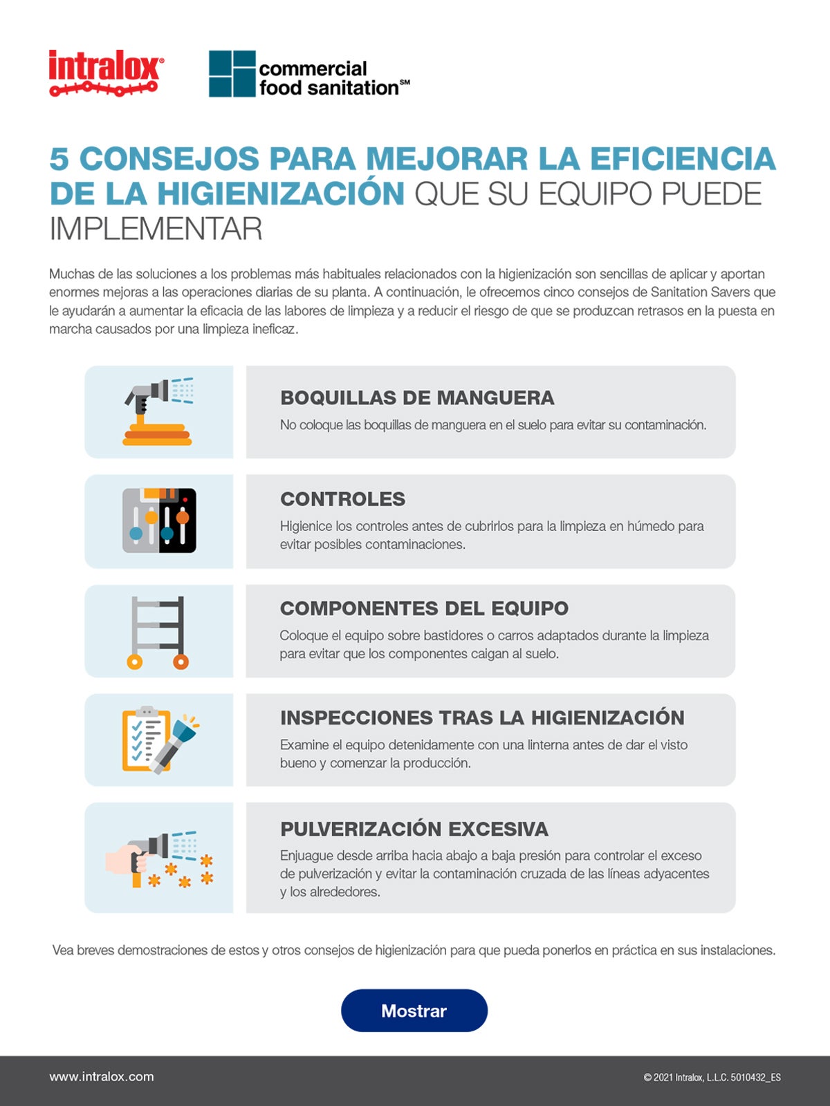 Cinco consejos para mejorar la eficacia de higienización