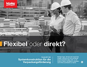 Abbildung der Konstruktion des Verpackungsfördersystems von Intralox