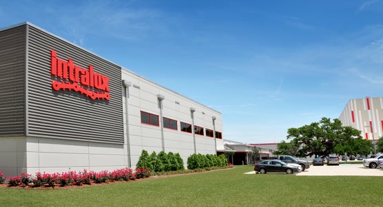 イントラロックスのハモンド事務所と組み立てセンターの建物