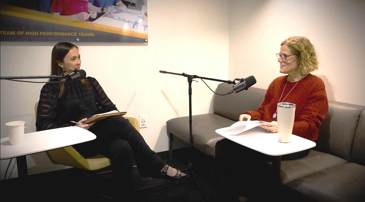 Podcast participants talking
