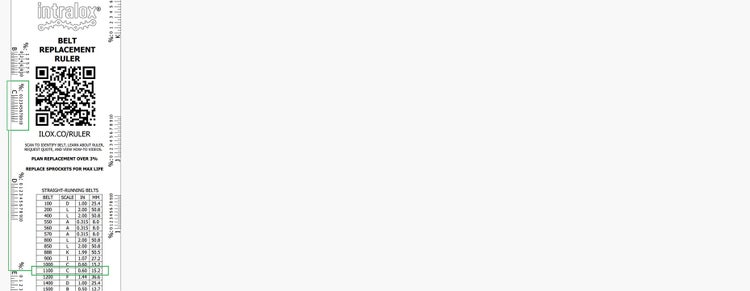 Belt Replacement Ruler—Overview and Resources | Intralox