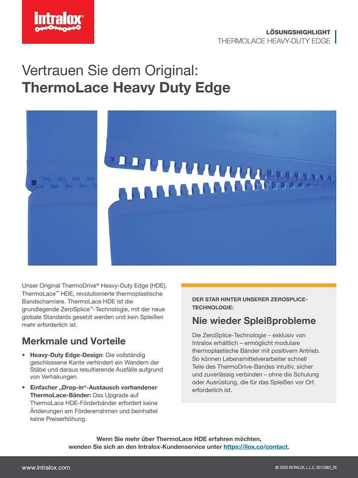 Screenshot des Produkt-Highlights für ThermoLace Heavy-Duty Edge (HDE)