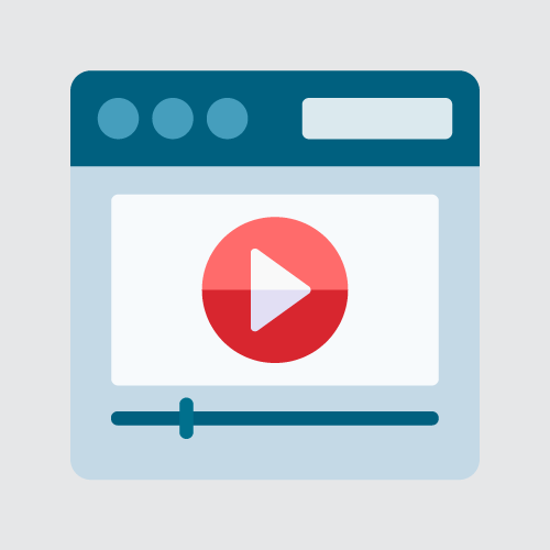 ビデオ再生ボタン