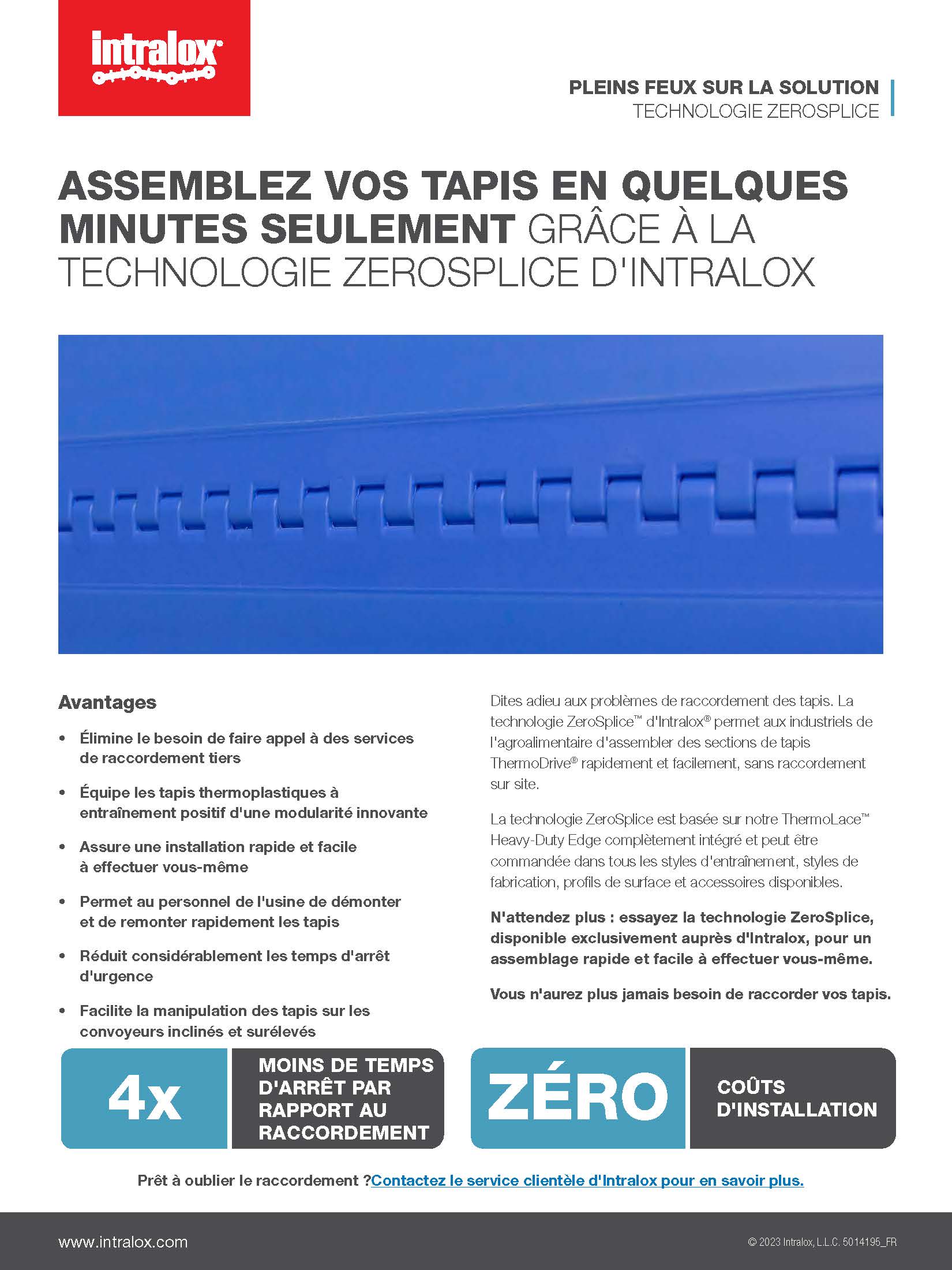 Miniature PDF de la présentation de la solution ZeroSplice