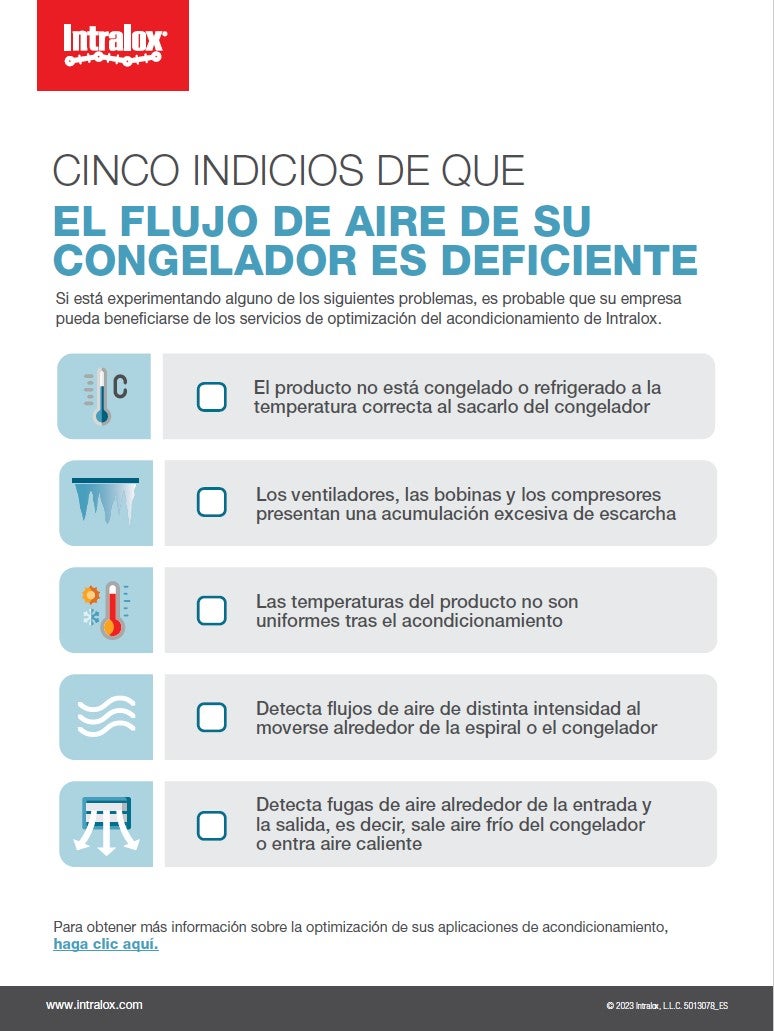 Lista de comprobación: Cinco señales de que el flujo de aire de su congelador es deficiente
