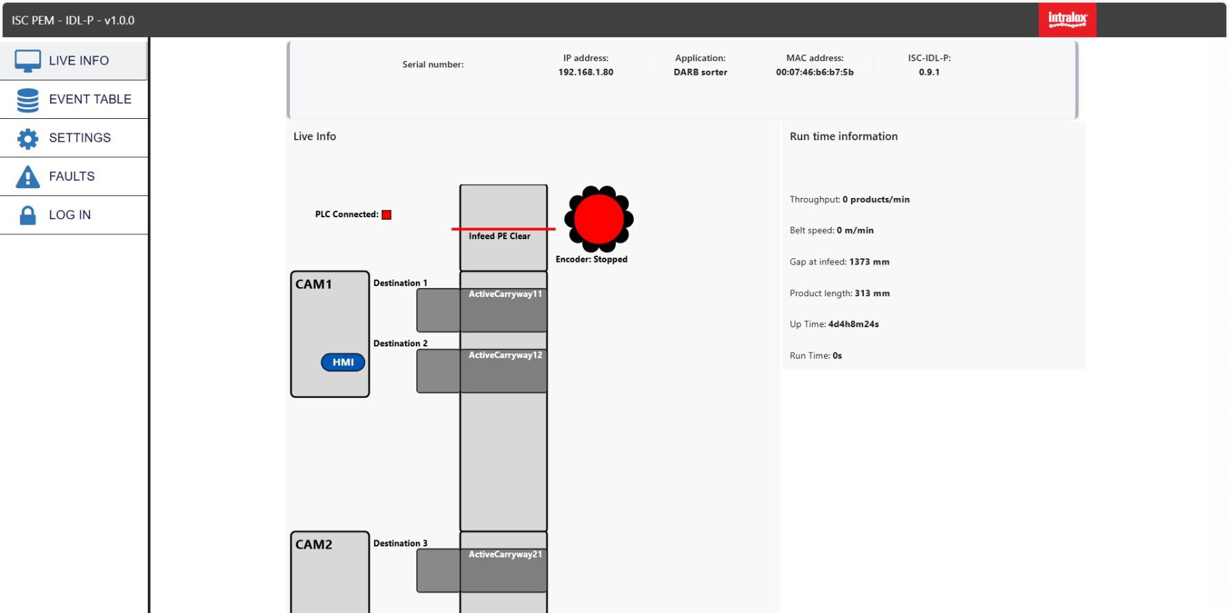 Screenshot of IDL-P user interface