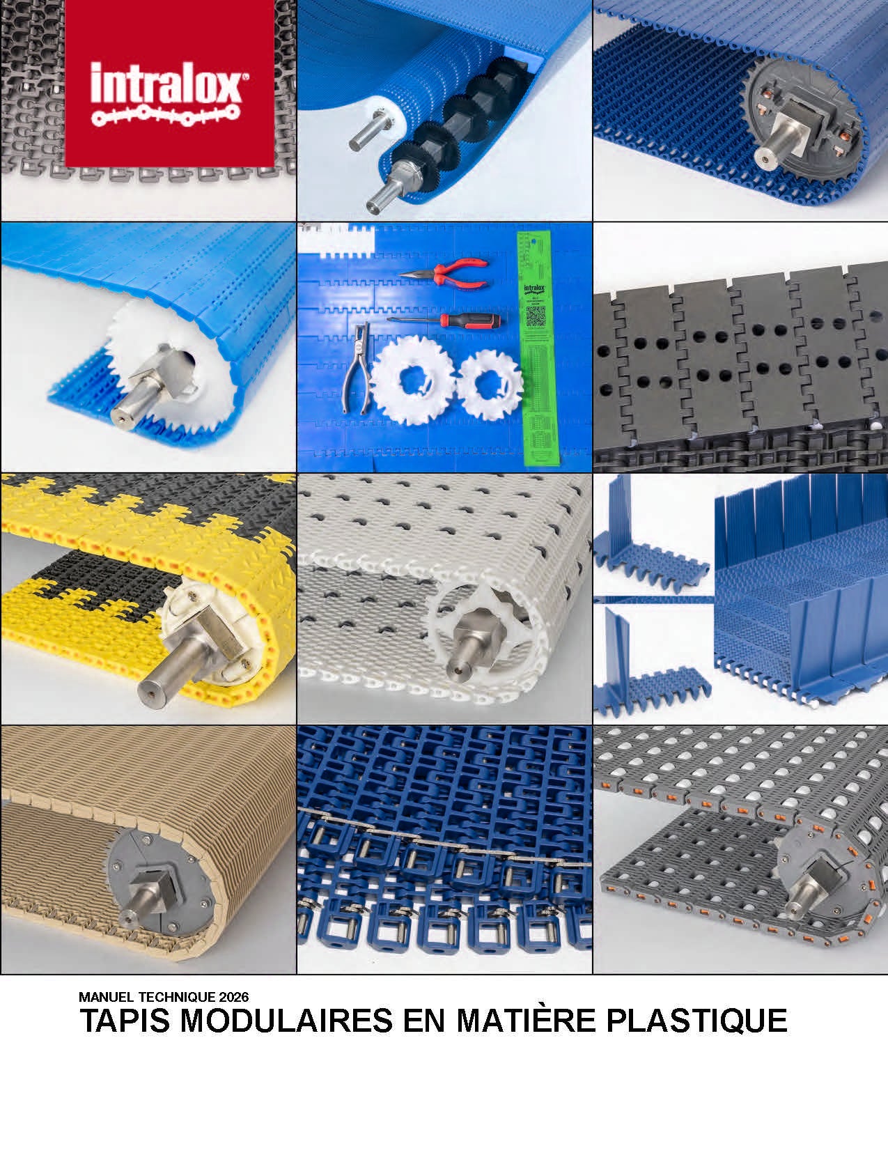 Couverture du Manuel technique des tapis transporteurs modulaires en plastique d'Intralox