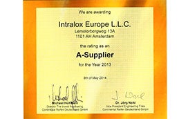 Continental A Supplier Award