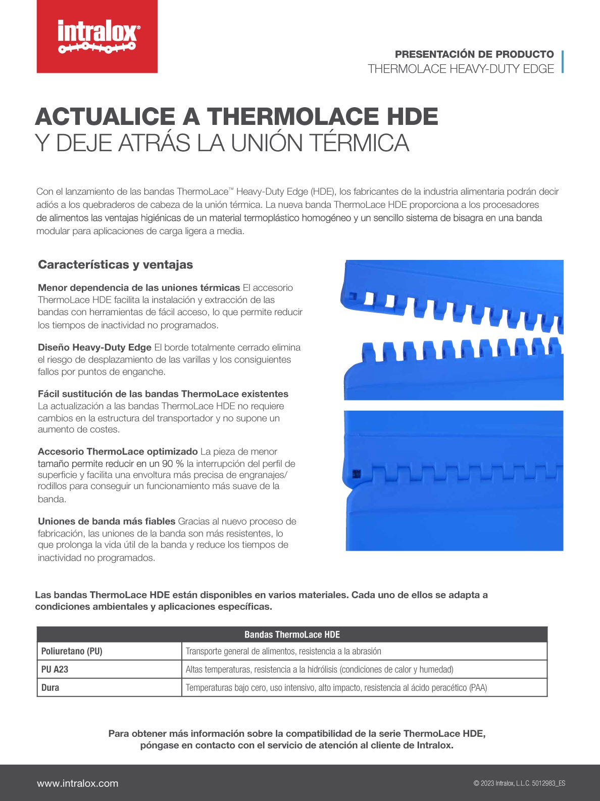 Captura de pantalla de presentación de productos de ThermoLace Heavy-Duty Edge (HDE)