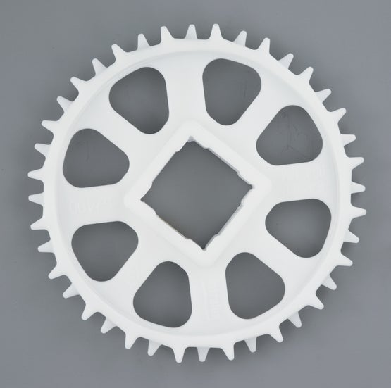 2 Pignoni SDP-SI In Resina Acetale Bianco | Passo 0.25, Foro 12mm, 12 Denti Per Catena