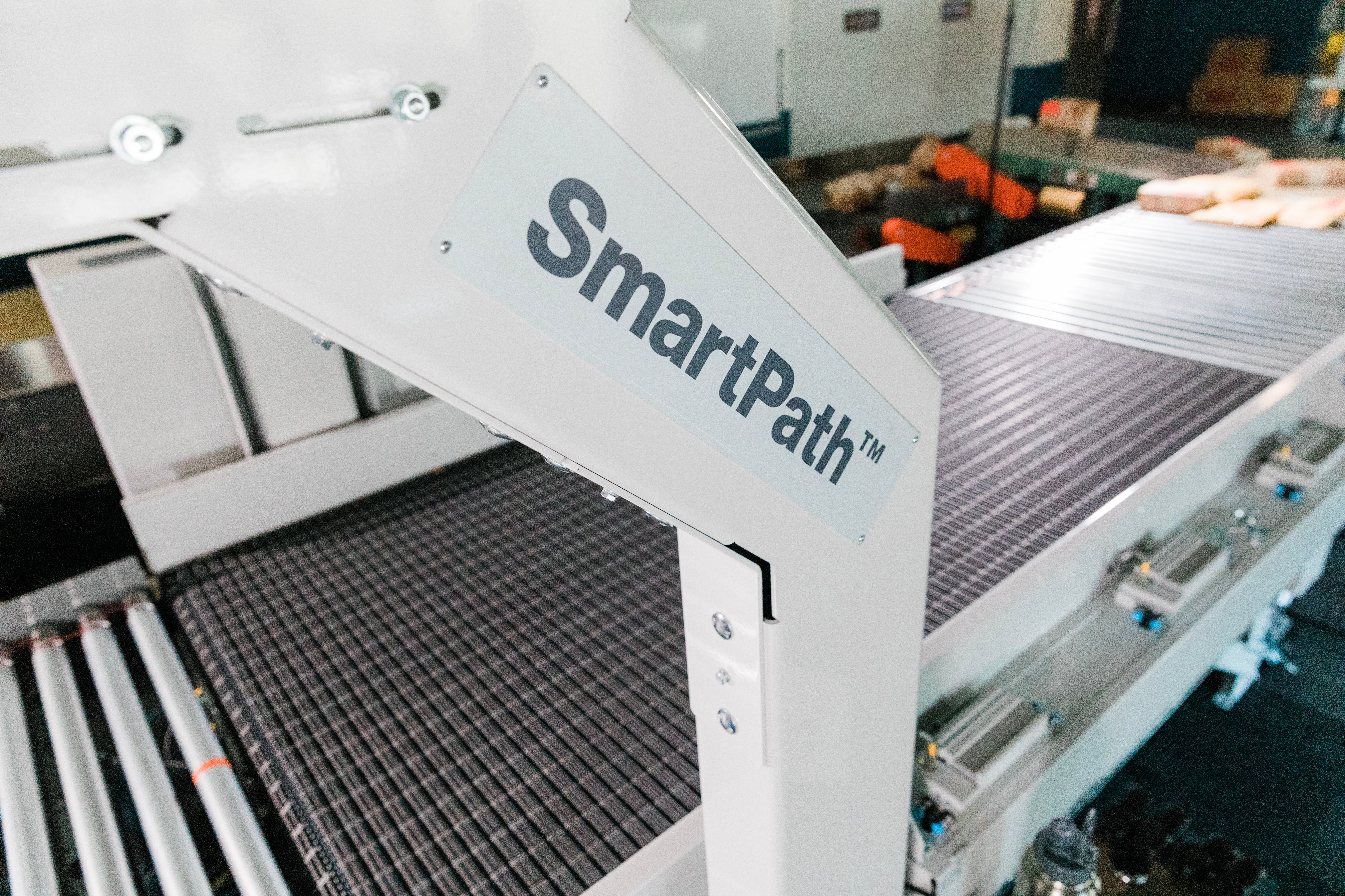 Singolarizzatore e distanziatore SmartPath con segnaletica e senza confezioni