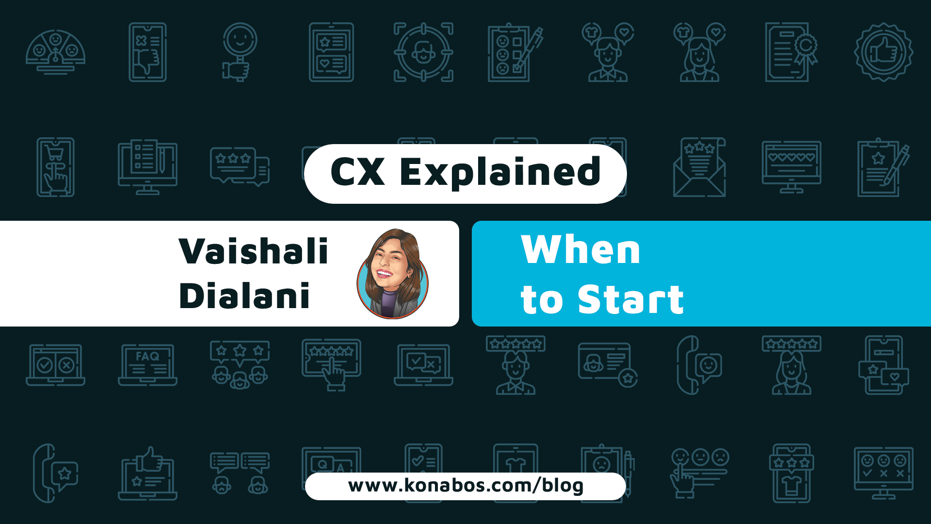 A banner showing Vaishali as the author of this blog with a small text saying, "When to Start" on the side. 