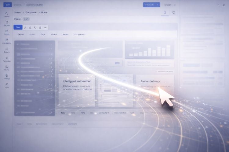 A dramatic, premium closing visual showing a single illuminated mouse cursor trail moving across a dark or softly lit digital interface, with elegant glowing path lines revealing hidden patterns underneath. The visual should feel almost profound or cinematic, as if the cursor path is unlocking a hidden map of human intent. No comedy in composition, just subtle irony through the concept. This should work as a final “vision” image for the article.